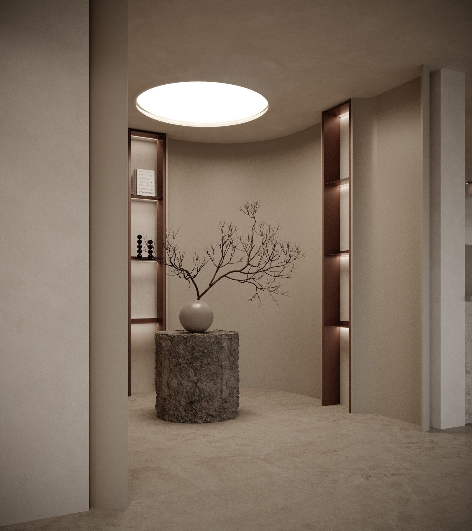 المشروع الثالث تصميم داخلي دائري - الصورة 2