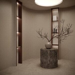 المشروع الثالث تصميم داخلي دائري
